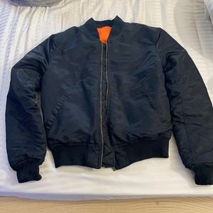 ESNTLS Black Bomber Jacket